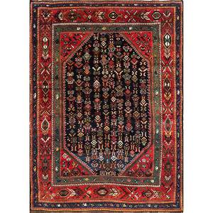 Tapis en laine noué à la main Kiaan Blue Paem-147, géométrique, grand format, rectangulaire, pour la maison, le salon, le couloir, nouvelle arrivée - Jaipur - Product Image 1