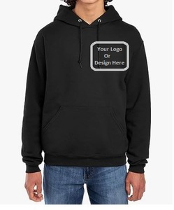 Logo personnalisé sweats à capuche pour hommes 100% coton sweats à capuche pour hommes haute qualité uni personnalisé pleine fermeture éclair sweat à capuche écologique 100% coton fermeture éclair - Product Image 6
