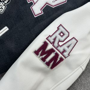 2025 Varsity Veste pour Hommes Letterman Veste Baseball Jersey Applique Broderie Hommes Vestes polaire corps en cuir manches - Product Image 6