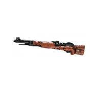 Untuk MOULD KING 14002 Mouser K98 Sniper Rifle DIY Block Set untuk Anak Laki-laki 1025 Komponen Skala 1:8 Set Fungsi Menembak Termasuk