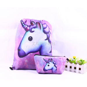 Ensemble de trousses de toilette portables à imprimé dessin animé avec fermeture éclair, grande capacité, en polyester, organisateur de voyage, vente en gros - Product Image 4