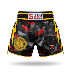 Sfana กางเกงกีฬาสำหรับผู้ชายกางเกงมวยไทยขาสั้นแห้งเร็ว180ก. สำหรับนักมวย MMA ในยิม (ปรับแต่งสีได้ - Product Image 5