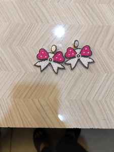 Pendientes de cuentas étnicas de la mejor calidad con diseño tribal, joyería tradicional hecha a mano para bodas, fiestas y regalos de la India - Product Image 3