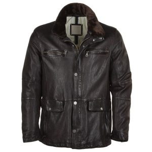 Veste en cuir véritable pour homme, écologique, options de cuir durable, style moto et motard, 2025 - Product Image 1