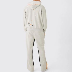 Streetwear décontracté à capuche pour hommes, pantalons de survêtement, ensembles de survêtements d'hiver en coton polaire - Product Image 2