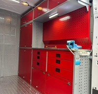 Système de rangement modulaire en métal de haute qualité pour fourgonnette, amovible, structure démontable, 12 tiroirs, électrostatique, OEM