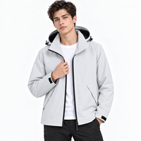 Blouson Moto Décontracté Automne-Hiver avec Fermeture Éclair, Coupe-Vent, Anti-Taches, à Capuche, Tendance Classique, Doublure Simple en Maille Respirante