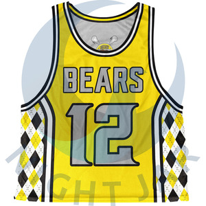 Pinnies de lacrosse personnalisées imprimées BETHERIVAL - Légers, 100% polyester - Product Image 1
