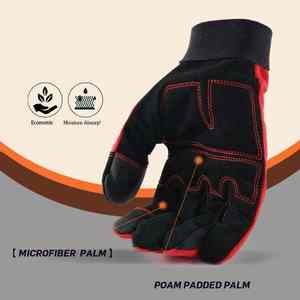 Guantes de trabajo de utilidad mecánica de alta resistencia TPR Kevlar Cut-5 Guante de seguridad de impacto Guantes de trabajo de impacto de aceite y gas para trabajo - Product Image 4