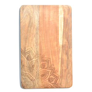 Planche à découper réversible en bois de bambou avec rainure à jus pour collecter les déversements et garder le comptoir propre et organisé - Product Image 4