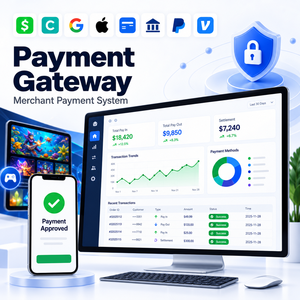 Système de paiement XXPAYUS pour les distributeurs de jeux en ligne, API de paiement Cash App Chime PayPal avec paiement et versement en temps réel - Product Image 1