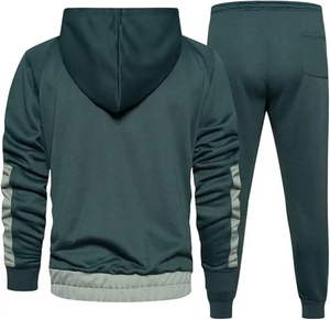 Conjunto de chándal atlético para hombre Sudadera con capucha y joggers para entrenamiento de gimnasia - Product Image 4