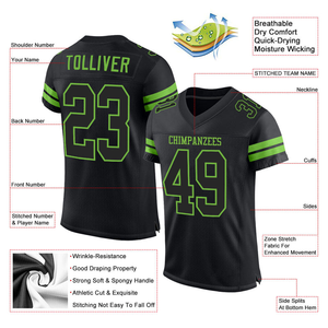 Maillots de sport de football en maille vierge de haute qualité Logo personnalisé Maillot de football américain - Product Image 2