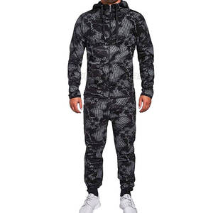 Nueva llegada superventas de moda Slim Fit hombres chándal ropa de entrenamiento cómodo cremallera hombres chándal - Product Image 1