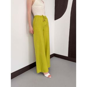 Pantalon en lin vert pistache en gros - [object Object] - Product Image 4