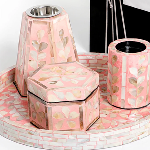 Mother of Pearl Inlay Natural Wood Color Customizable Design Incense Burner & Tray Set for Ramadan <b>Eid</b> <b>Gifts</b> - Product Image 5