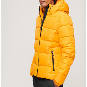 Chaqueta acolchada de nailon de alta calidad para hombre, soporte de invierno, logotipo personalizado Formal fino, de gran tamaño, último diseño de burbuja brillante, servicio OEM - Product Image 3