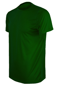 เสื้อยืดคอกลมผู้ชาย 140 แกรม ผ้าไมโครเพส 100% สีเขียว - Product Image 4