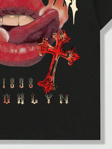 Haute qualité grande taille hommes en gros plaine 100% coton t-shirt surdimensionné fabricant impression graphique Streetwear t-shirts - Product Image 3