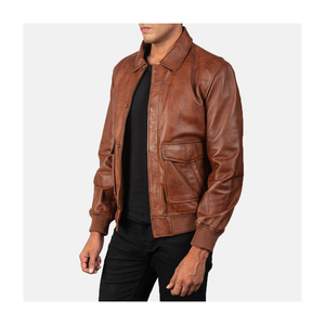 New <b>Leather</b> <b>Jacket</b> For <b>Men</b> Stand Up Collar Comfortable <b>Men</b> <b>Leather</b> <b>Jacket</b> Custom Size <b>Men</b> <b>Leather</b> <b>Jacket</b> - Product Image 2
