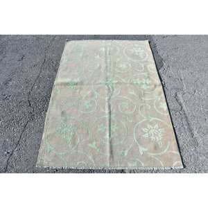 Alfombra clásica tradicional de lana verde Beige 9x12 Vintage turco Aubusson Patchwork diseño látex para decoraciones de sala de estar - Product Image 1