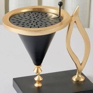 Quemador de Incienso Cónico de Metal de Lujo, Incensario Colgante de Metal, Diseño Flotante Creativo para el Hogar, Oficina, Majlis y Regalos de Oriente Medio - Product Image 5