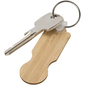Portachiavi Ecologico in Bambù Ronan, Certificato FSC, Gadget in Legno - Product Image 2