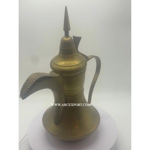 Elegant Design Metal Arabic Coffee Dallah Customized Color Plated Handmade Tea Pot Tabletop Kitchenware Tea & Coffee <b>Kettles</b> - Product Image 6
