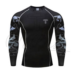 Camisetas de Compresión para Hombre con Logotipo Personalizado, Secado Rápido, Spandex/Poliéster 220g para Entrenamiento y Jogging - Product Image 5