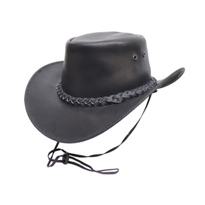 Chapeaux en cuir occidental de haute qualité pour la pêche et les voyages en plein air Casual Cowboy Sangle réglable Ranch Wear Accessoire - Product Image 1