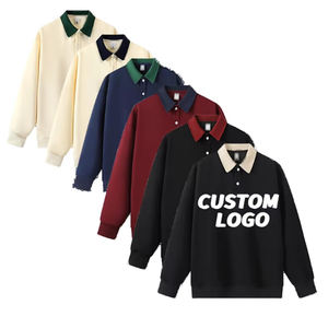 Men's long Sleeve for <b>polo</b> <b>Shirts</b> 100% Cotton Casual Digital Print <b>Pocket</b> closure high quality unisex <b>polo</b> <b>shirts</b> - Product Image 1