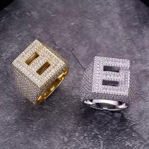Elegante anillo de Hip Hop para hombre de plata esterlina S925 con anillo de dedo de diamante de moissanita, la mejor colección de joyas de rapero - Product Image 2