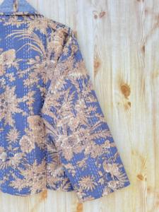 แจ็คเก็ตผ้าฝ้ายบุนวมวินเทจของผู้หญิงคอลเลคชั่นใหม่เสื้อโค้ทฤดูใบไม้ร่วงแบบกลับด้านได้มีกระดุมขนาดพิเศษสำหรับวัยรุ่น - Product Image 4