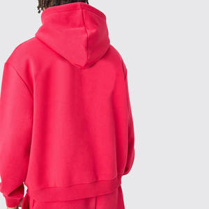 Alta calidad 375 GSM sudaderas con capucha lisas y conjuntos de joggers acampanados 100% algodón chándal Unisex - Product Image 3