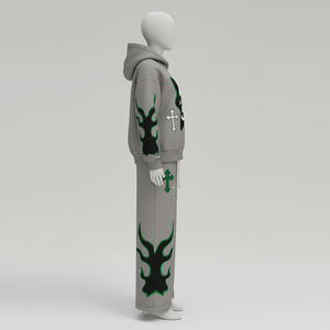 Survêtement d'entraînement de haute qualité, style streetwear, vente chaude, logo personnalisé, col rond, tissu en coton, vêtements de sport pour hommes, 2026 - Product Image 3