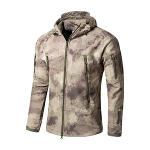 Chaqueta de senderismo de concha suave ligera personalizada para hombre, venta al por mayor de fábrica, cortavientos con capucha, ropa deportiva transpirable para exteriores - Product Image 1