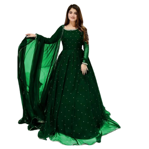 Collection Prêt-à-porter Nouveaux Ensembles Indiens Punjabi Anarkali Flair Salwar Kameez Dupatta pour Fêtes Toutes Saisons Vente en Gros Pakistanais - Product Image 3