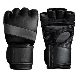 นวมต่อยมวยหนังแท้สำหรับผู้ชายถุงมือชกมวย MMA แบบผูกเชือกสำหรับผู้ชายทำจากผ้าปากีสถานคุณภาพสูงปรับแต่งได้ - Product Image 1