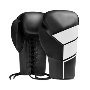 Guantes de boxeo de alta calidad para hombres Guantes de boxeo de entrenamiento con relleno de muñeca personalizado de cuero Premium - Product Image 1