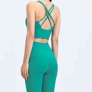 Ropa Deportiva Personalizada, Conjuntos de Yoga, Ropa Deportiva para Gimnasio, Ropa de Fitness, Leggings, Conjunto de Entrenamiento, Sujetador Deportivo para Mujer, Conjuntos de Yoga - Product Image 4