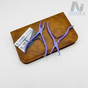 Herramienta de extensión de cabello de acero inoxidable multifuncional profesional Alicates de color púrpura con accesorios de etiqueta privada - Product Image 1
