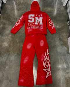 Survêtement surdimensionné pour homme OEM personnalisé de haute qualité 100% pour homme 65% coton 35% polyester (polaire) 280 à 300 GSM - Product Image 2