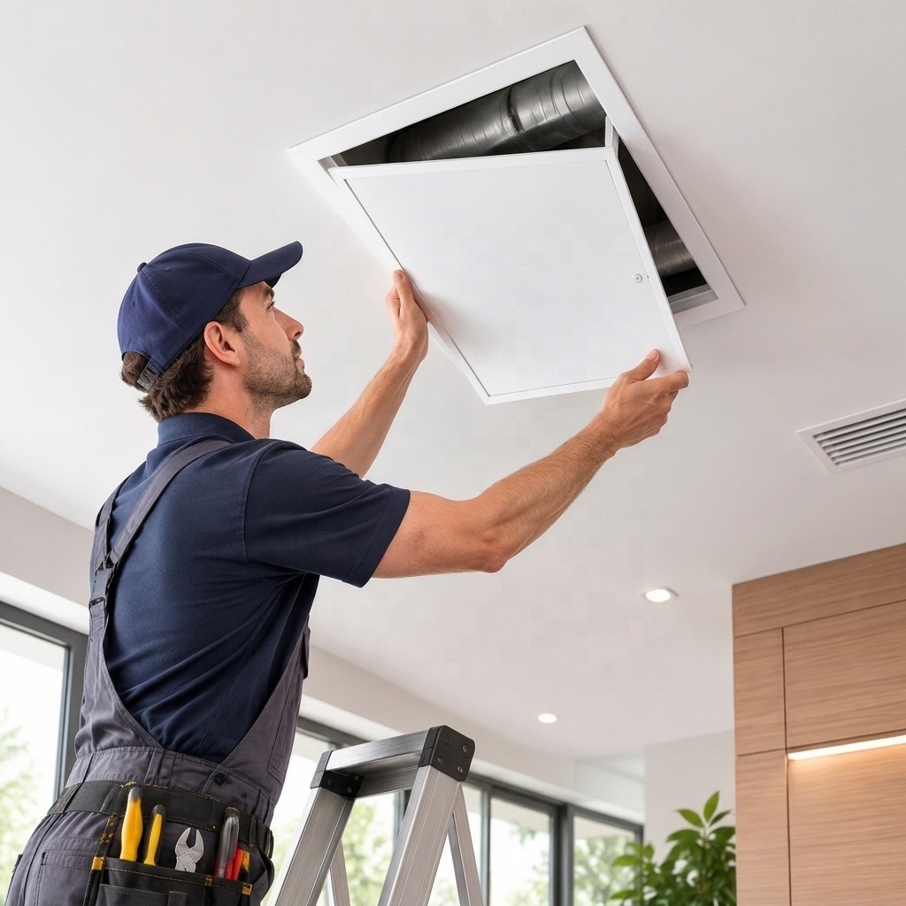Wholesale Aluminum Ceiling Access Panels Metal Flush-Mount Wall Vents Suitable For Commercial/Residential Buildings Hospitals · image 3