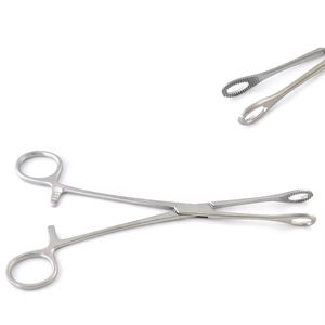 Pince éponge Foerster à bas prix Pince d'instruments chirurgicaux dentelés droits en acier inoxydable de qualité supérieure - Product Image 1