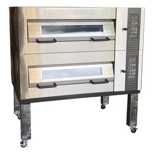 Commercial 2 Deck 2/4/6 ถาดเตาอบไฟฟ้าขนมปังเครื่องทําอุณหภูมิสูงแก๊สพิซซ่าเตาอบดาดฟ้า - Product Image 2