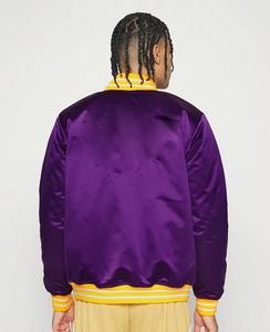 แจ็คเก็ตเบสบอลแบบกลับด้านได้ ผ้าซาติน ปักลาย กันน้ำ สำหรับผู้ชาย - Product Image 6