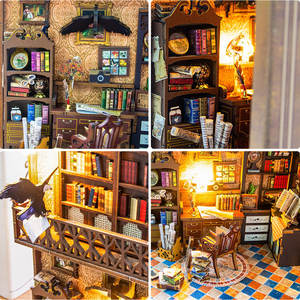 Kit <span class=keywords><strong>de</strong></span> Manualidades para Hacer una <span class=keywords><strong>Casa</strong></span> en Miniatura, Modelo <span class=keywords><strong>de</strong></span> <span class=keywords><strong>Casa</strong></span> para Armar, Decoración <span class=keywords><strong>de</strong></span> Escritorio, <span class=keywords><strong>Casa</strong></span> <span class=keywords><strong>de</strong></span> Madera Retro para Hacer uno Mismo - Product Image 2