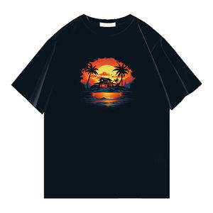 Camiseta Oversize de Alta Calidad con Estampado Personalizado al por Mayor, 180 GSM, Algodón, Patrón Sólido, Largo, Impresión Serigráfica, Transpirable y de Secado Rápido - Product Image 4