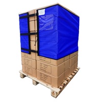 Groothandel Herbruikbare Wateroplosbare Zachte Pallet Stretch Verpakkingsband Cargo Banden Blauwe Palletfolie