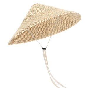 Sombreros de ala ancha con protección UV para mujer Diseño cónico elegante Inspirado en Vietnam para viajes de pesca al aire libre - Product Image 1